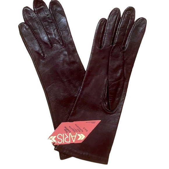 Aris Accessories Vintage Oxblood Aris Womens Leather Gloves Poshmark